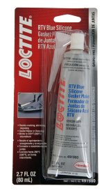 Loctite RTV Blue Silicone Gasket Maker 491980 Sealant, RTV, Silicone, Blue, Squeeze Tube, 80 ml, Each thumbnail 1