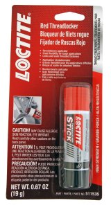 Loctite Red Threadlocker Sticks 511535 Threadlocker, Stick, Heavy-Duty, Red, 19 g, Each thumbnail 1