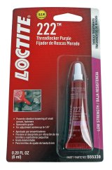 Loctite Threadlocker 222 Low Strength 555339 Threadlocker, 222, Strength, Purple, 6 ml, Each thumbnail 1