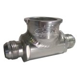 CSR Inline Radiator Hose Fillers 975 Filler, Inline, Aluminum, Natural, -12 AN to -12 AN, Each thumbnail 1