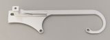 CSR Adjustable Throttle Cable Brackets 610C Bracket, Billet Aluminum, Clear Anodized, Holley, 4150 Series, Fits Uflex Cable, Each thumbnail 1
