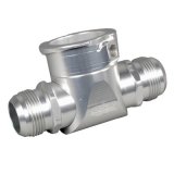 CSR Inline Radiator Hose Fillers 974 Filler, Aluminum, Natural, Inline, -16 AN to -16 AN, Each thumbnail 1