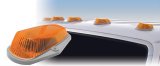 Pacer Performance Hi-Five Cab Lights 20-226 Roof Lights, Hi-Five, LED, Amber Lens, Ford, Set of 5 thumbnail 2