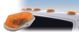 Pacer Performance Hi-Five Cab Lights 20-226 Roof Lights, Hi-Five, LED, Amber Lens, Ford, Set of 5 thumbnail 3