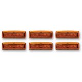 Pacer Performance LED Individual Lights 20-707 Lights, LED, Amber, 2.250 in x 0.437 in. x 0.750 in., Set of 6 thumbnail 1