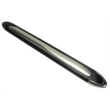 Pacer Performance Bumper Guard Trim Protectors 25-530 Guard, 3M Tape, Black/Chrome Plastic, Pair thumbnail 1