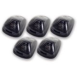 Pacer Performance Hi-Five Cab Lights 20-236S Roof Lights, Ford, F-Series Super Duty, Smoke Lens, Amber LED Bulbs, Set of 5 thumbnail 1