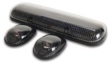 Pacer Performance Hi-Five Cab Lights 20-240S Roof Lights, Chevy/GMC, Smoke Lens, Amber Bulbs, Set of 3 thumbnail 2