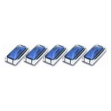 Pacer Performance Dualie-Style Tailgate Lights 20-315 Lights, Blue Lens, Chrome Housing, 2.75 in.x 1.5 in., Set of 5 thumbnail 1