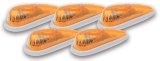 Pacer Performance Hi-Five Cab Lights 20-206 Roof Lights, LED, Exterior, Plastic Base/Amber Lens, 4.625 in. x 2.063 x 1.75 in., Set of 5 thumbnail 2