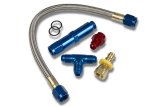Demon Carburetion Carburetor Inlet Kits 140020 Fuel Line, Braided Stainless Steel, Aluminum, Series, -6 AN Inlet, Kit thumbnail 2