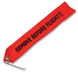 Stroud Safety Parachute Flags 475 Flag, Nylon, Red, Remove Before Flight Logo, 2 in. Width, 16 in. Length, Each thumbnail 2