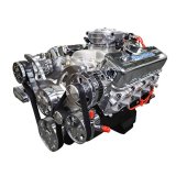 BluePrint Engines GM 496 C.I.D. 600 HP Stroker Dressed Fuel Injected Long Block Crate BP4967CTFK Engine with EFI, Plugs, Wires, & Complete Polished Pulley Kit Installed w/ WP, Alt, A/C. thumbnail 5