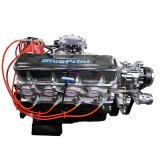 BluePrint Engines GM 496 C.I.D. 600 HP Stroker Dressed Fuel Injected Long Block Crate BP4967CTFK Engine with EFI, Plugs, Wires, & Complete Polished Pulley Kit Installed w/ WP, Alt, A/C. thumbnail 7