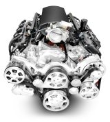BluePrint Engines Pro Series Mopar 426 C.I.D. 610 HP EFI Deluxe Dressed Long Block Crate PS426CTFK Engine, Series, Gen 3 HEMI Compatible, cid, hp, Dressed, EFI, 10.48:1, Forged Internals, Polished Pulley Kit, Mopar, Each thumbnail 1
