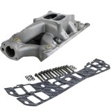 BluePrint Engines Dual Plane Intake Manifolds BPP302INT Manifolds, Plane, Aluminum, Natural Finish, Standard Deck, Square Bore, Gaskets, Hardware, Ford, 302, Windsor, Each thumbnail 3