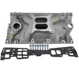BluePrint Engines Dual Plane Vortec Intake Manifolds BPP350VINT Manifolds, Plane, Aluminum, Natural Finish, Standard Deck, Square Bore, Gaskets, Hardware, Chevy, Small Block, Vortec, Each thumbnail 2