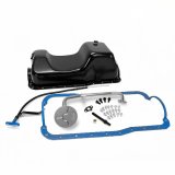 BluePrint Engines Oil Pans BPP302RSPAN Pan, Rear Sump, Steel, Black, Pickup, Dipstick, Gaskets, Ford, Small Block, Kit thumbnail 2