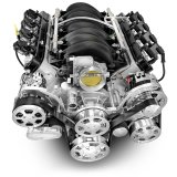 BluePrint Engines Pro Series Chevy LS 427 C.I.D. 605 HP EFI Base Dressed Long Block Crate PSLS4273CTFK Engine c.i. GM Style Proseries Iron Block, GM Intake, BPE Pulley Kit thumbnail 1