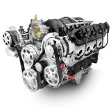 BluePrint Engines Pro Series Chevy LS 427 C.I.D. 605 HP EFI Base Dressed Long Block Crate PSLS4273CTFK Engine c.i. GM Style Proseries Iron Block, GM Intake, BPE Pulley Kit thumbnail 3