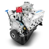 BluePrint Engines Ford 347 C.I.D. 415 HP Dressed Stroker Long Block Crate BP3479CTC Engine, Block, Assembled, Aluminum Heads, 4-bolt Mains, 670 cfm Carb, Ford, 5.0L Windsor, Each thumbnail 1