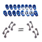 Scorpion Race Series Rocker Arms SCP1162 Arms, Series, Full Roller, 1.7 Ratio, Aluminum, Blue Anodized, 8mm Stud Mounting Style, Chevrolet, 6.2L LS, Set of 16 thumbnail 2