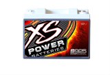 XS Power AGM Batteries S925 Battery, 12 V, AGM, 641 Cranking Amps at 32 Degrees F, Top Post, 6.65 in. Length, 7.04 in. Width, 4.98 in. Height, Each thumbnail 4