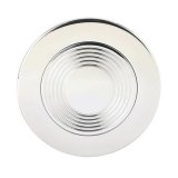 Lecarra Horn Buttons 3720 Button, Billet Aluminum, Polished, Groovy Logo, for Lecarra, Each thumbnail 2