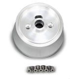 Lecarra Hub Adapter Kits B-26423 Kit, 9-Bolt Mount, Billet Aluminum, Polished, Wheel to Flaming River GM Spline Column, Kit thumbnail 2