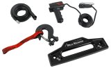 12,000 lbs. Mile Marker Mission Electric Winch 78-53251 Winch, Series, Covert Black, 12 V, lb., Hawse Fairlead, Power In/Out, 3/8 in. x 92 ft. Synthetic Rope, 12 ft. Remote, Each thumbnail 2