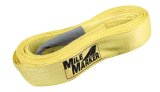 Mile Marker Recovery/Tree Tow Straps 19315 Strap, Recovery/Tree, 4,800 lbs. Working Load, Nylon, Yellow, Nylon Loop Ends, 3 in. Width, 15 ft. Length thumbnail 2