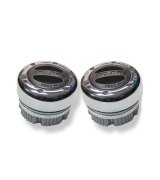 Mile Marker Street Master Locking Hubs 302 Hubs, Manual, Master, Stainless Steel, Polished, Chevy, Dodge, Ford, GMC, Jeep, Plymouth, Pair thumbnail 2