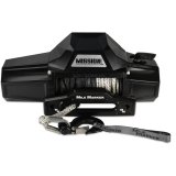 8,000 lbs. Mile Marker Mission Electric Winch 78-53141 Winch, Series, Covert Black, 12 V, lb., Hawse Fairlead, Power In/Out, 5/16 in. x 92 ft. Synthetic Rope, 12 ft. Remote, Each thumbnail 1