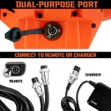 1,000 lbs. Mile Marker Rhino Pull 1000 Portable Electric Winch 71-1000 Winch, Portable, Battery Operated, Electric, Rhino, 24V, lbs., 39 ft. Synthetic Line, Each thumbnail 1