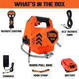 1,000 lbs. Mile Marker Rhino Pull 1000 Portable Electric Winch 71-1000 Winch, Portable, Battery Operated, Electric, Rhino, 24V, lbs., 39 ft. Synthetic Line, Each thumbnail 3