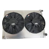 Griffin Performance Fit Radiator Combos CU-00009-LS and Fan, Fit, Aluminum, Crossflow, 2-Row, Dual Fan, Chevy, Pontiac, Kit thumbnail 4