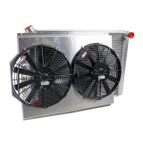 Griffin Performance Fit Radiator Combos CU-00038 and Fan, Fit, Aluminum, Manual Transmission, Crossflow, 2-Row, Dual Fan, Chrysler, Dodge, Plymouth, Kit thumbnail 2