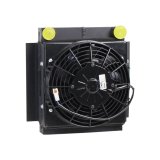 Griffin Universal Fluid Coolers CXU-00002 Cooler, Tube and Fin, Aluminum, 1/2 in. NPT Female Threads, Fan, 800 cfm, 9 in. Diameter, Each thumbnail 2