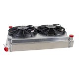 Griffin Performance Fit Radiator Combos CU-00009 Fan Combo, Fit, Aluminum, Natural, Crossflow, 2-Row, Dual Fan, Chevy, Pontiac, Kit thumbnail 4