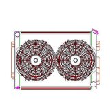Griffin Performance Fit Radiator Combos CU-00009 Fan Combo, Fit, Aluminum, Natural, Crossflow, 2-Row, Dual Fan, Chevy, Pontiac, Kit thumbnail 6