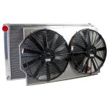 Griffin Performance Fit Radiator Combos CU-00008 and Fan, Aluminum, Crossflow, 33.25 in. Width, 18.6 in. Height, 6.42 Thk, Manual Trans, Dual Fan, Kit thumbnail 2