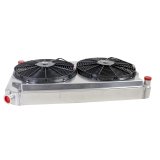 Griffin Performance Fit Radiator Combos CU-00008 and Fan, Aluminum, Crossflow, 33.25 in. Width, 18.6 in. Height, 6.42 Thk, Manual Trans, Dual Fan, Kit thumbnail 4
