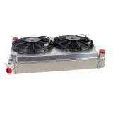 Griffin Performance Fit Radiator Combos CU-70009 and Fan, Aluminum, Crossflow, 2-Row, Dual Fan, Chevy, Pontiac, Kit thumbnail 4