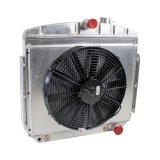 Griffin Performance Fit Radiator Combos CU-70018 and Fan, Fit, Aluminum, Downflow, 2-row, Single Fan, Chevy, Kit thumbnail 2