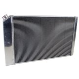 Griffin Performance Fit Radiators 8-00010-LS Radiator, Crossflow, Dual-Row, Aluminum, Natural, 31.25 in. Wide, 18.62 in. High, 3.0 in. Thick, Each thumbnail 1