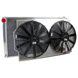 Griffin Performance Fit Radiator Combos CU-70008 and Fan, Aluminum, Crossflow, Dual Fans, 33.25 in. Width, 18.5 in. Height, Transmission Cooler, Buick, Chevy, Oldsmobile, Kit thumbnail 2