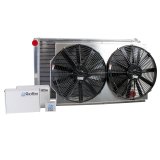 Griffin Performance Fit Radiator Combos CU-70008 and Fan, Aluminum, Crossflow, Dual Fans, 33.25 in. Width, 18.5 in. Height, Transmission Cooler, Buick, Chevy, Oldsmobile, Kit thumbnail 3
