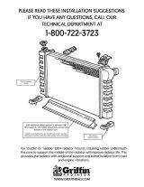 Griffin Performance Fit Radiator Combos CU-70008 and Fan, Aluminum, Crossflow, Dual Fans, 33.25 in. Width, 18.5 in. Height, Transmission Cooler, Buick, Chevy, Oldsmobile, Kit thumbnail 7