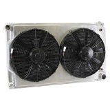 Griffin Performance Fit Radiator Combos CU-70008 and Fan, Aluminum, Crossflow, Dual Fans, 33.25 in. Width, 18.5 in. Height, Transmission Cooler, Buick, Chevy, Oldsmobile, Kit thumbnail 8