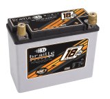Braille Battery No-Weight Standard Batteries B2618 Battery, AGM, 12 V, Starting, 472 Cold Cranking Amps, Top and Side Terminals, Each thumbnail 1